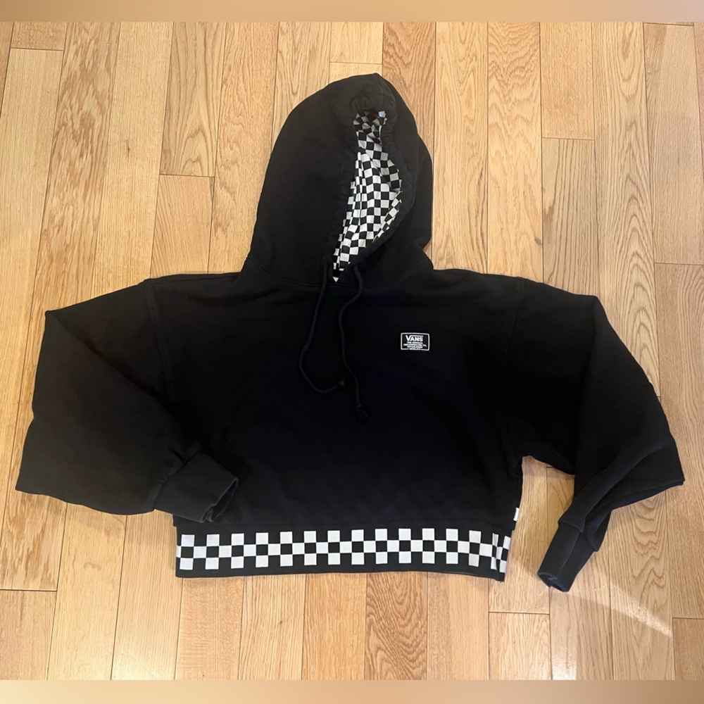 Vans Checkered Cropped Hoodie